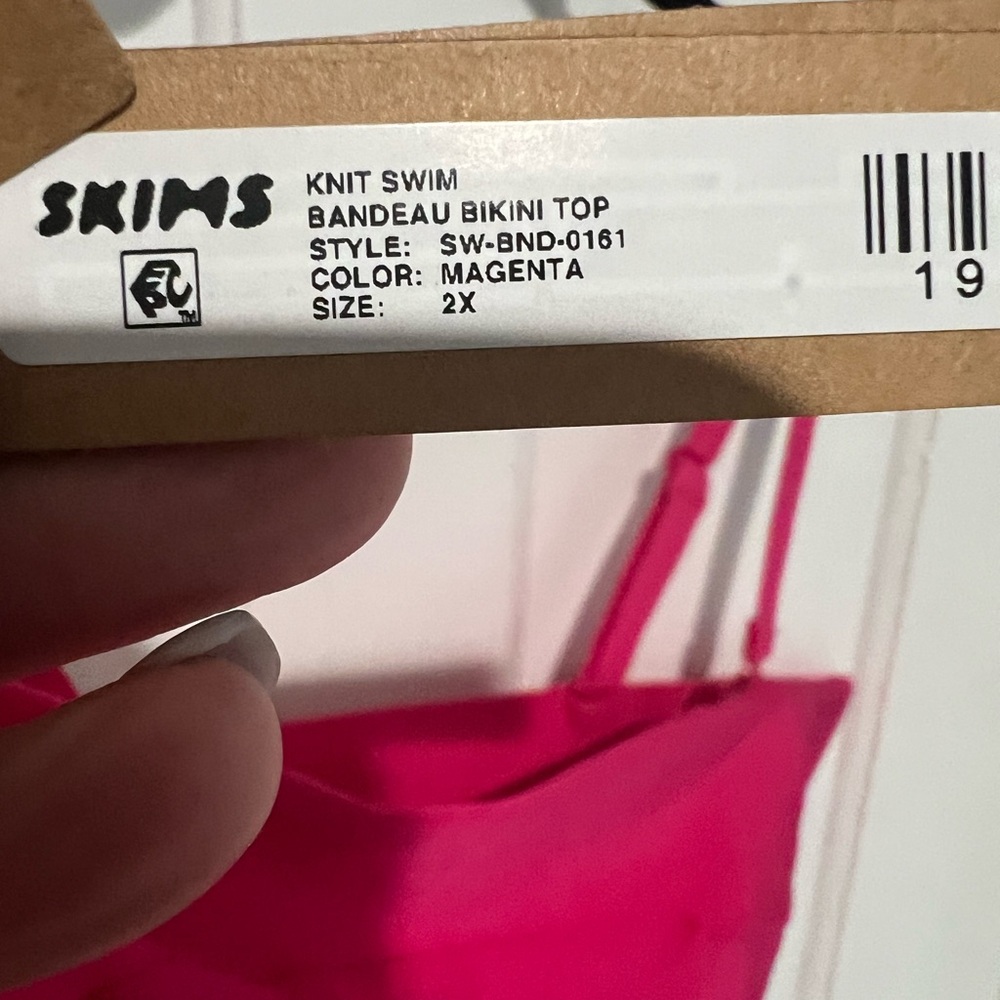 Skims Knit Bandeau Bikini Top - Picture 5 of 6